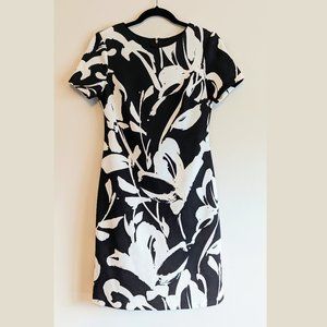 Vince Camuto Abstract Floral Dress